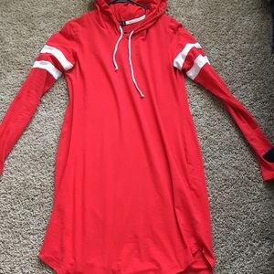 Long sleeve hoodie dress